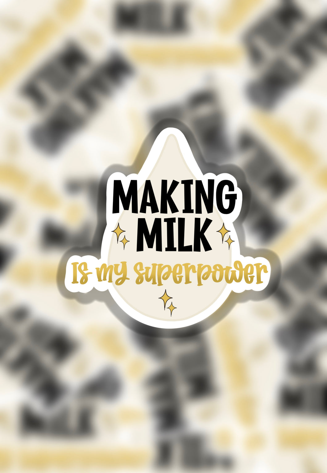 Making milk sticker