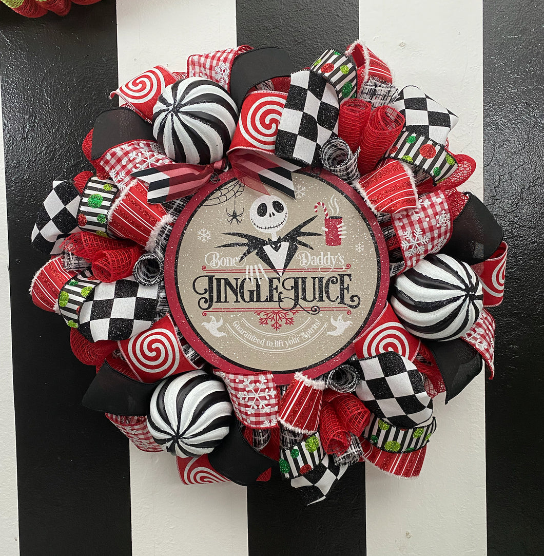 Spooky Christmas wreath