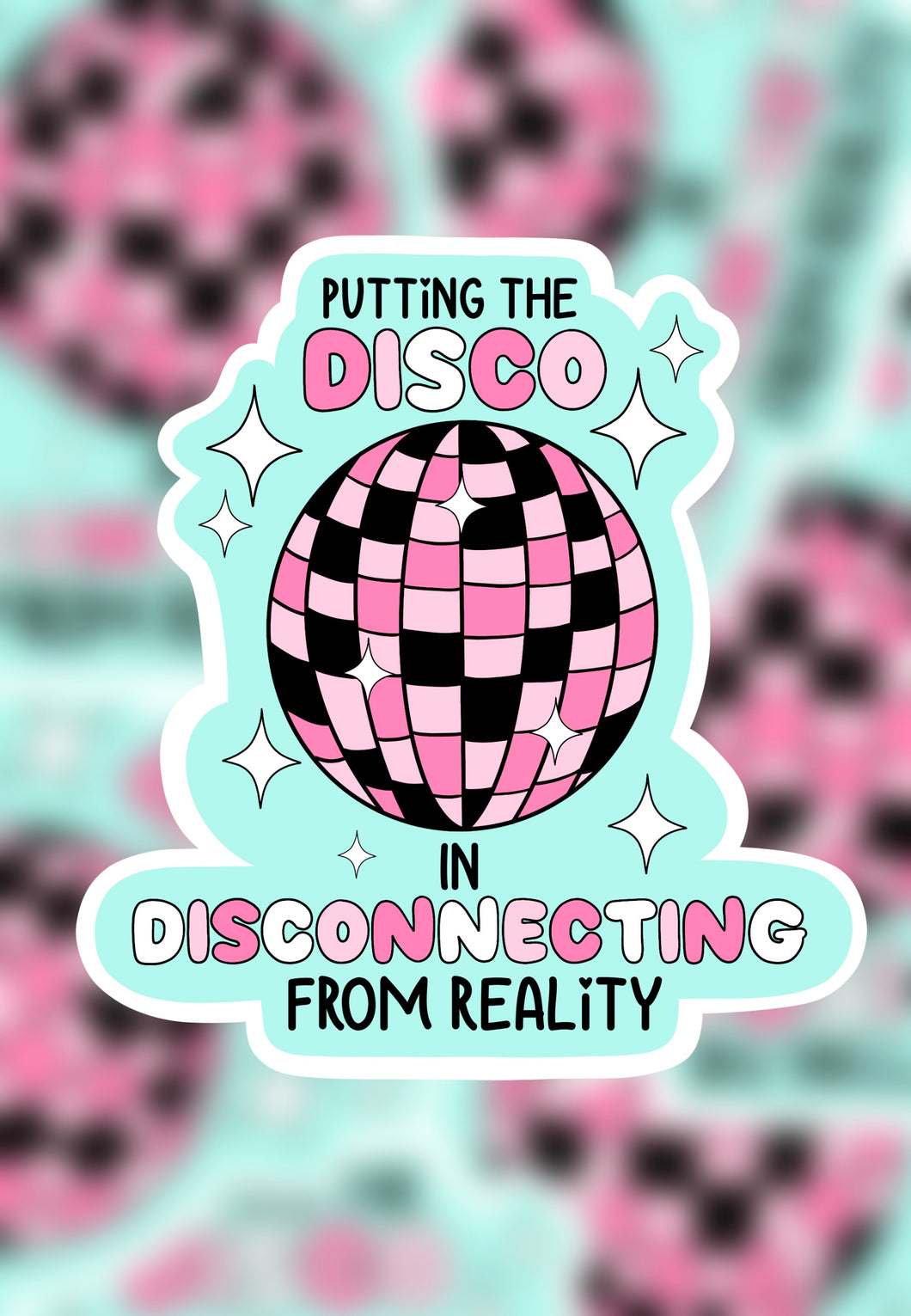 Disconnecting from reality sticker