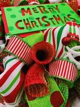 Load image into Gallery viewer, Red &amp; Green Christmas wreath
