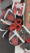 Load and play video in Gallery viewer, Plaid Christmas wreath
