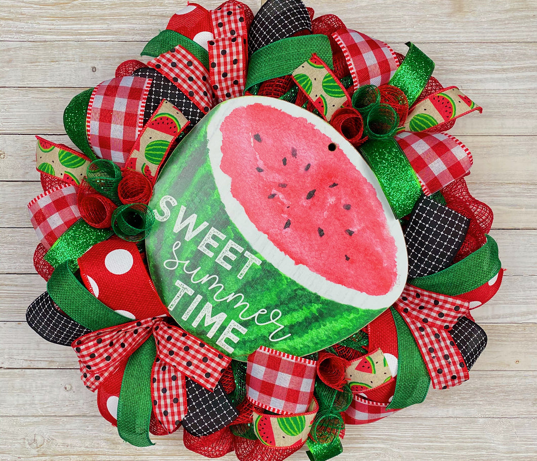 Sweet Summertime Watermelon Wreath