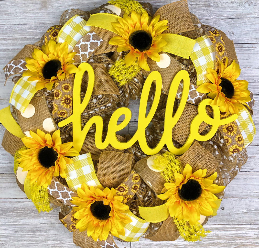 Sunflower Wreath