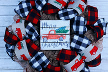 Load image into Gallery viewer, Vintage christmas truck wreath
