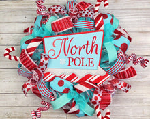 Load image into Gallery viewer, North Pole christmas wreath
