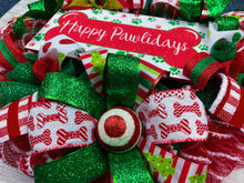 Load image into Gallery viewer, Happy Pawlidays Christmas Wreath
