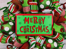 Load image into Gallery viewer, Red &amp; Green Christmas wreath
