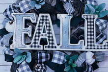 Load image into Gallery viewer, Fall plaid wreath
