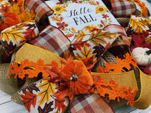 Load image into Gallery viewer, Hello Fall Wreath (Orange)
