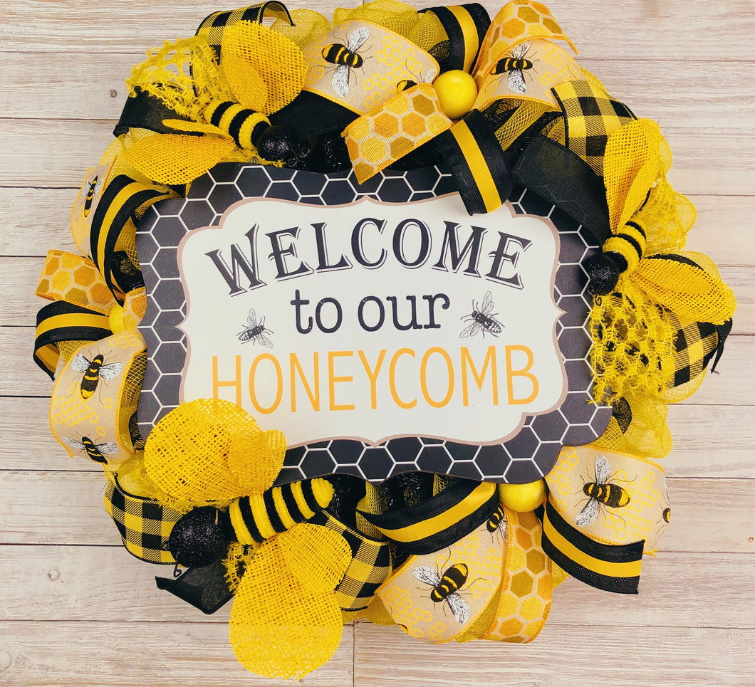 Welcome to our honeycomb Wreath