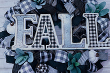 Load image into Gallery viewer, Fall plaid wreath
