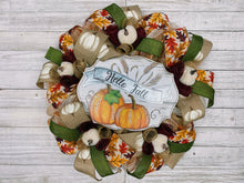 Load image into Gallery viewer, Fall Pumpkin Wreath (green)
