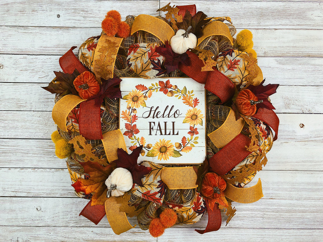 Hello Fall Wreath