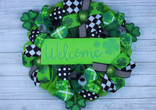 Load image into Gallery viewer, St. Patty&#39;s Day Wreath
