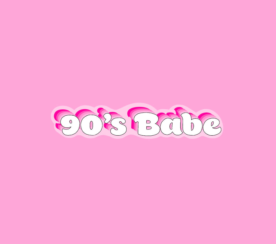 90's Babe Sticker