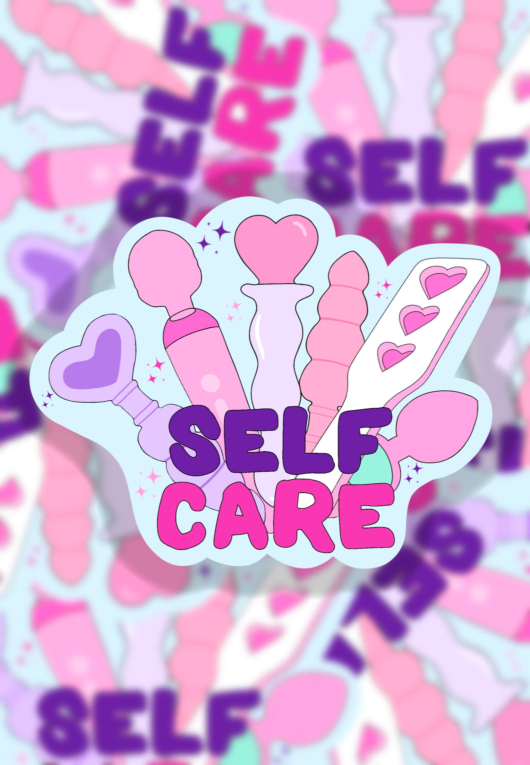 Adult self care sticker