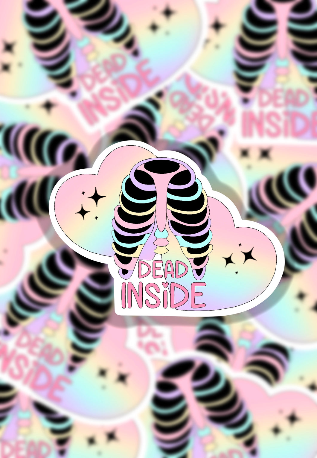 Dead inside sticker