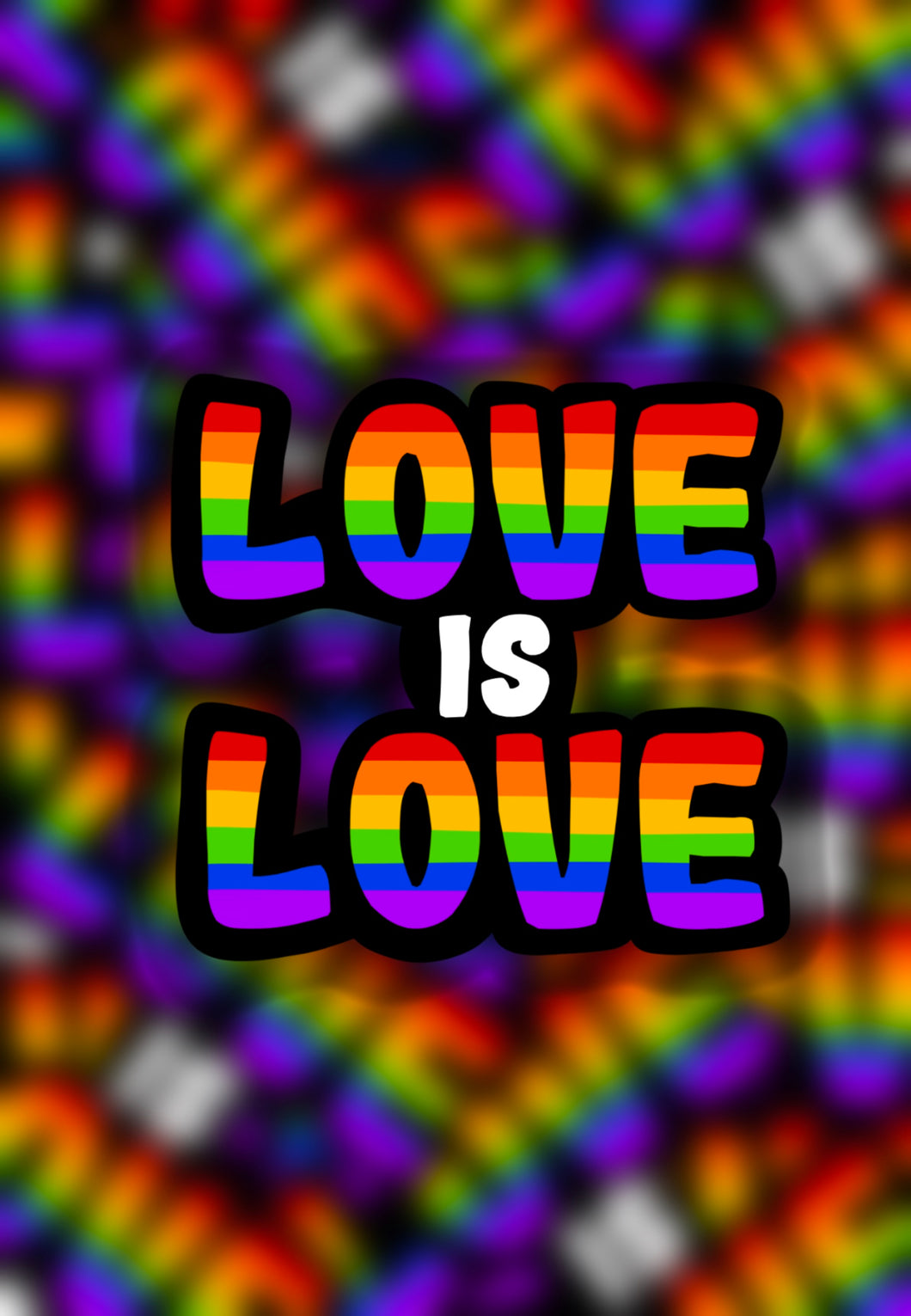 Love is love sticker