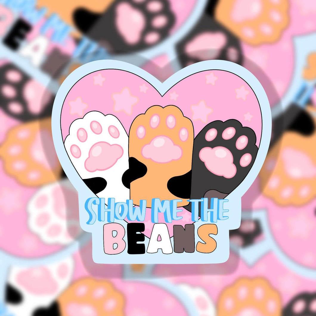 Toe beans sticker