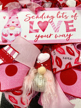 Load image into Gallery viewer, Valentine’s Day gnome wreath
