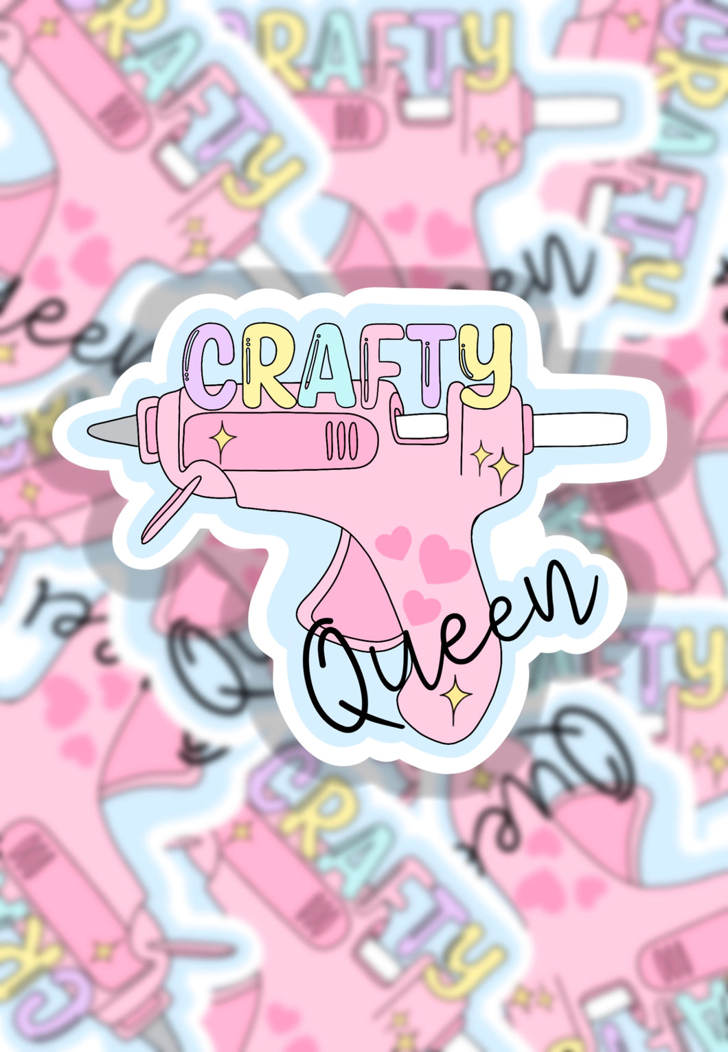 Crafty queen sticker