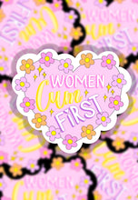 Load image into Gallery viewer, Women cum FIRST sticker
