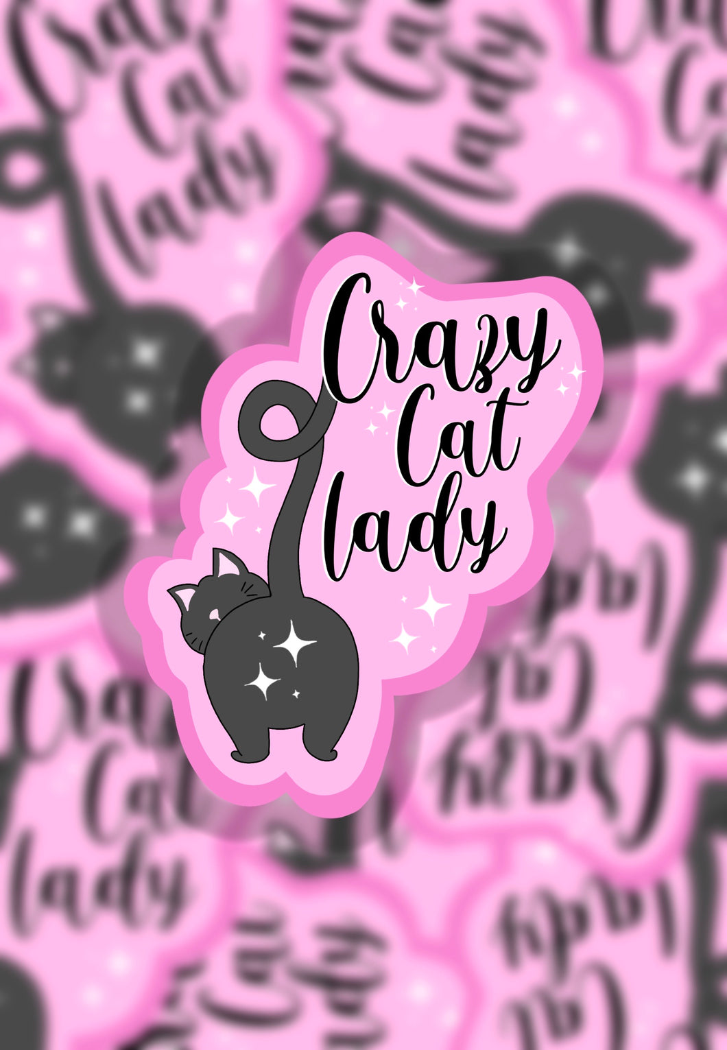 Crazy cat lady sticker