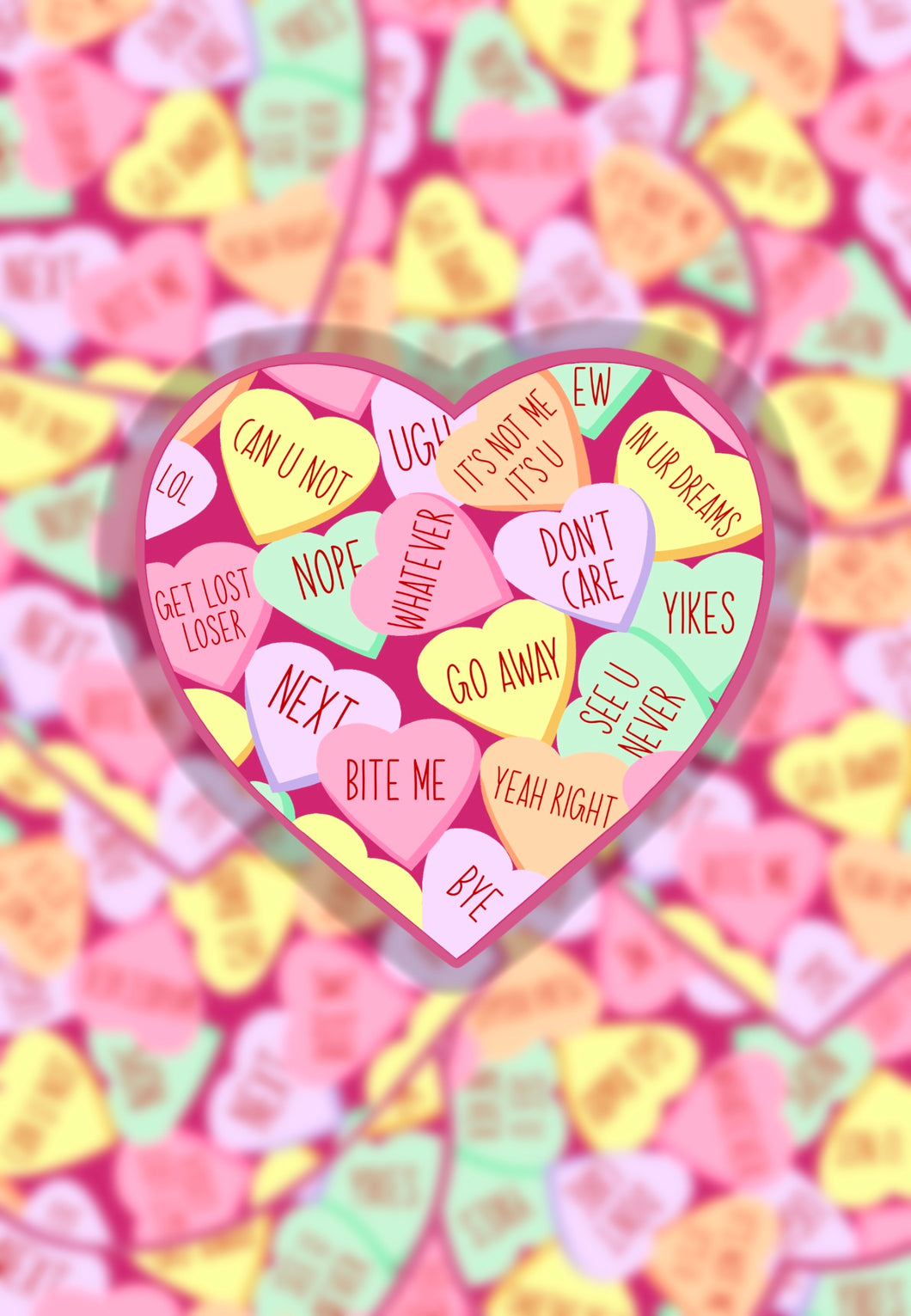 Anti-Valentine sticker