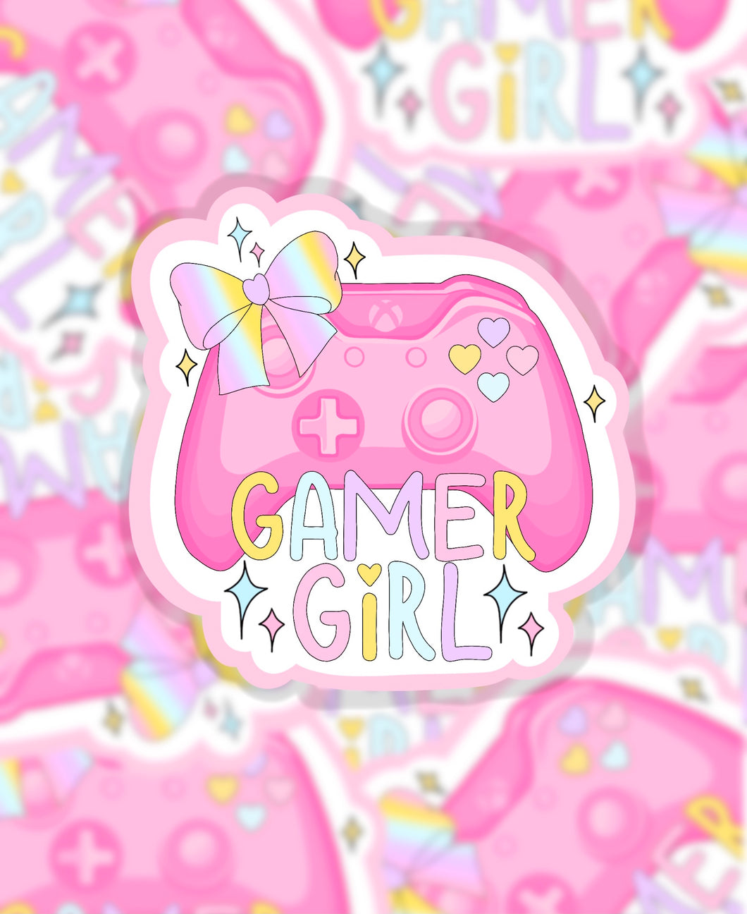 Gamer girl sticker