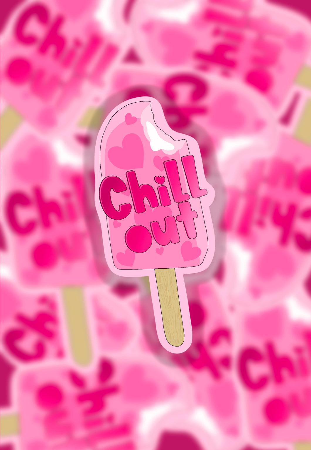 Chill out sticker