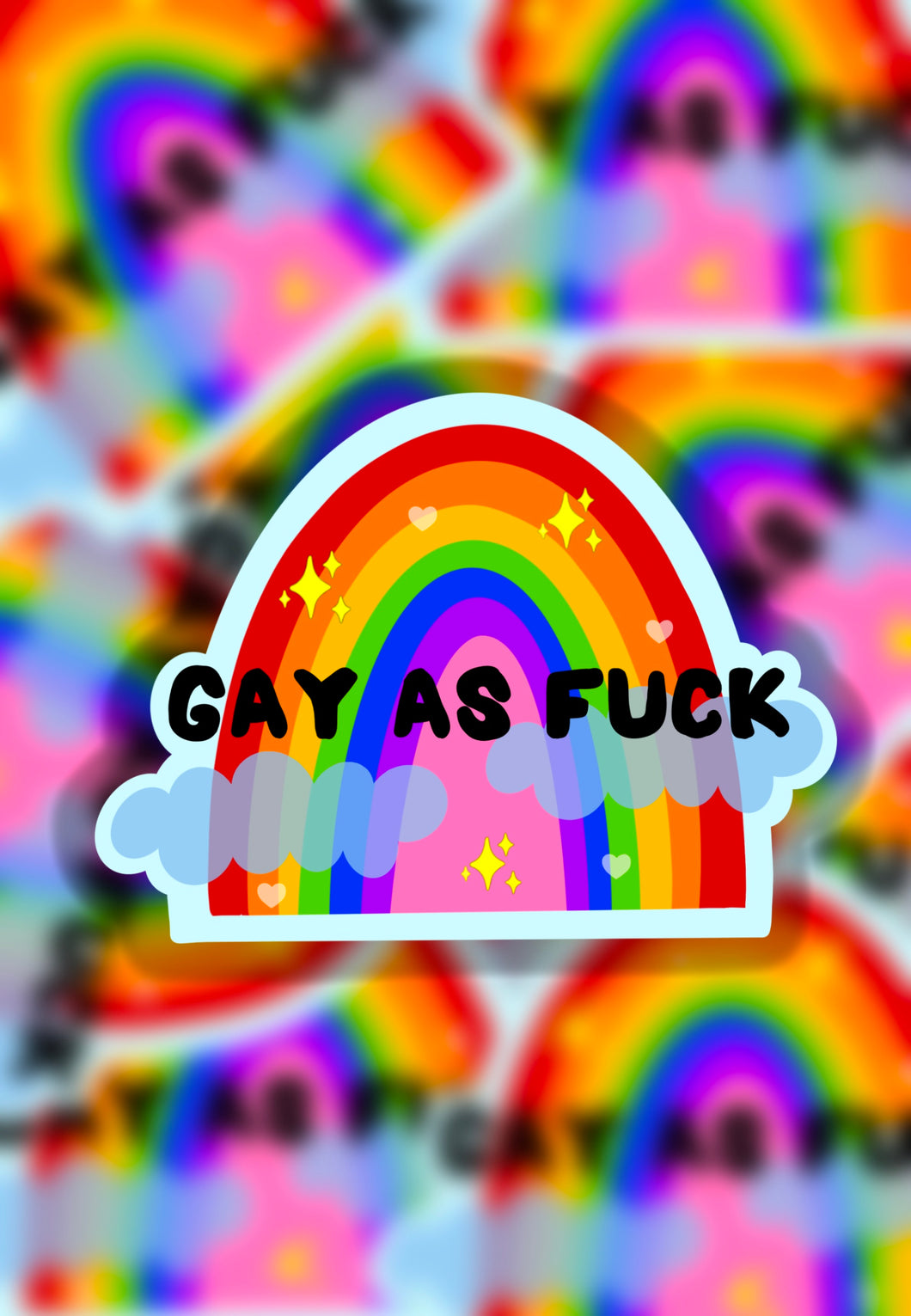 Gay as fuck sticker