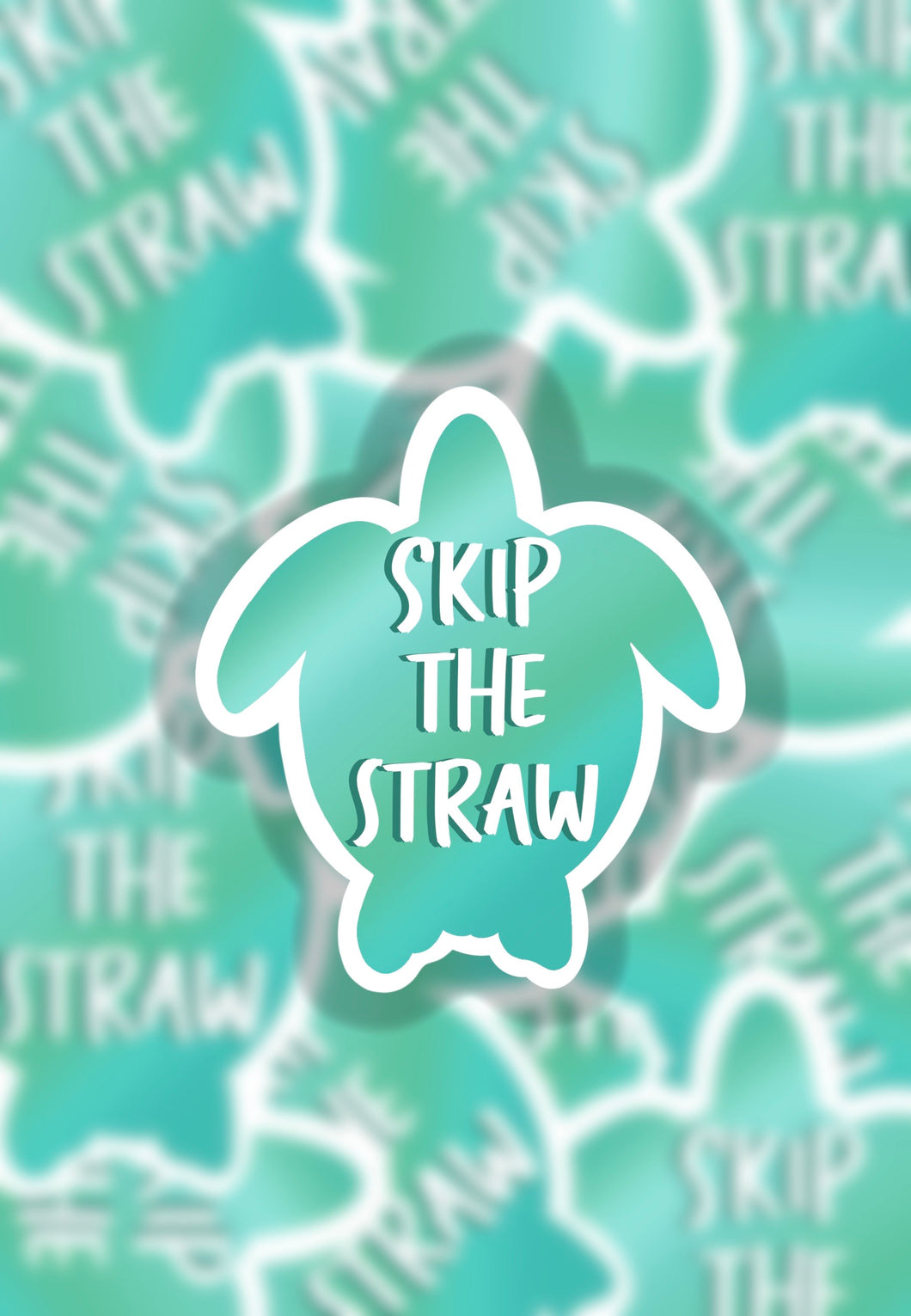 Skip the straw sticker