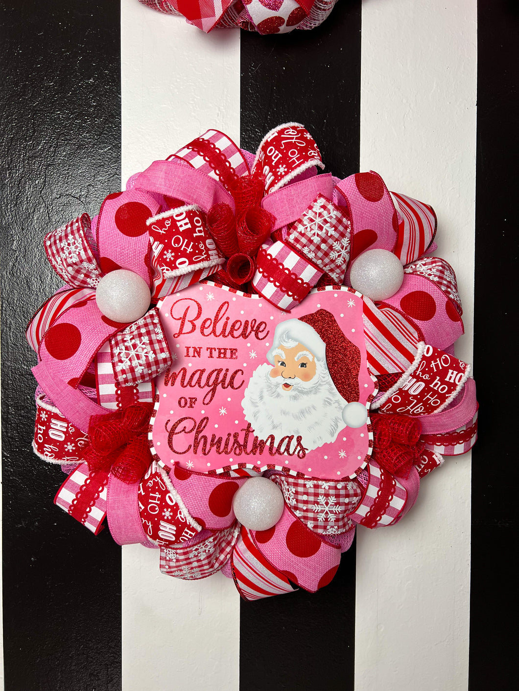 Santa Christmas wreath