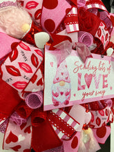 Load image into Gallery viewer, Valentine’s Day gnome wreath
