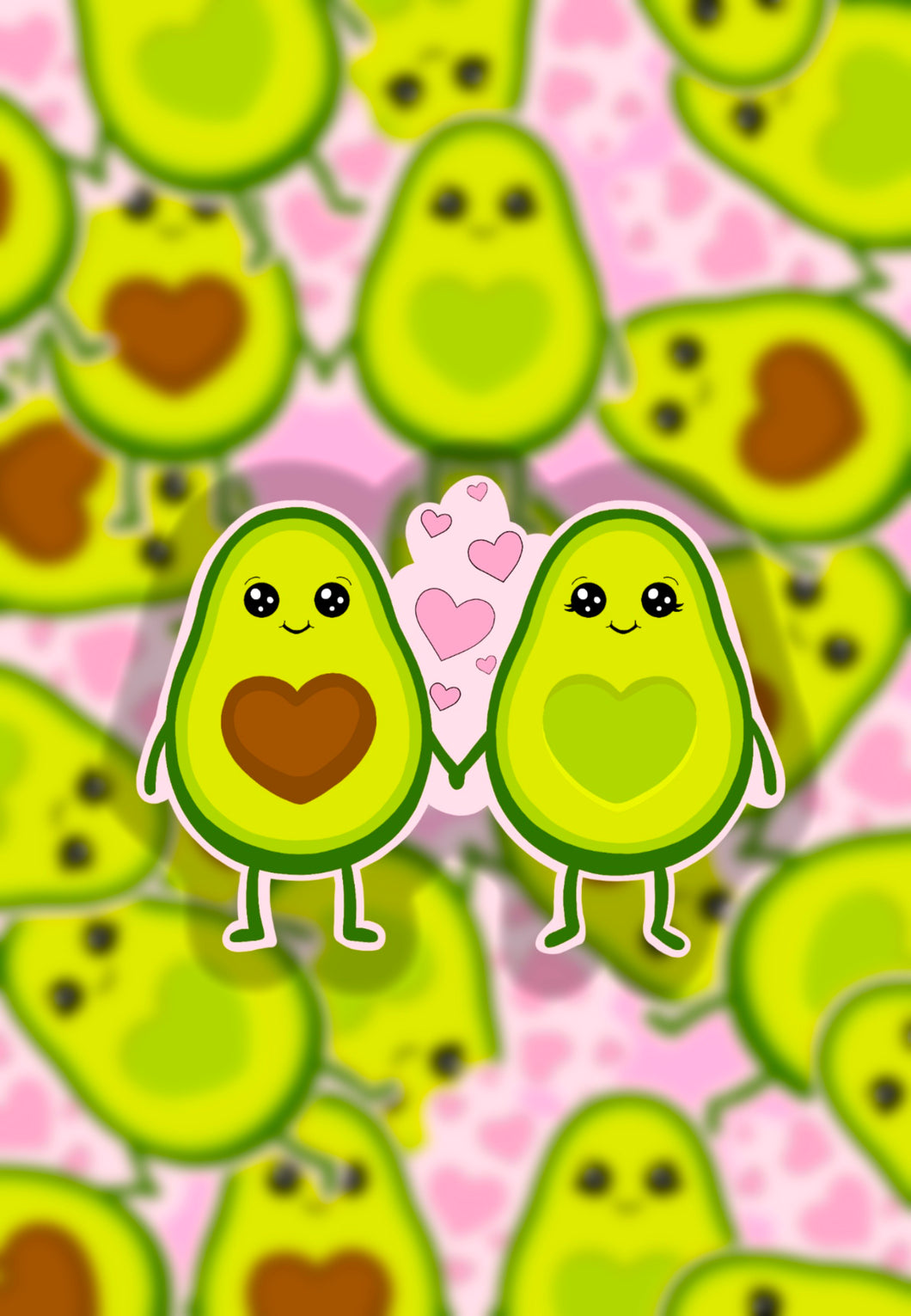 Avocado love sticker